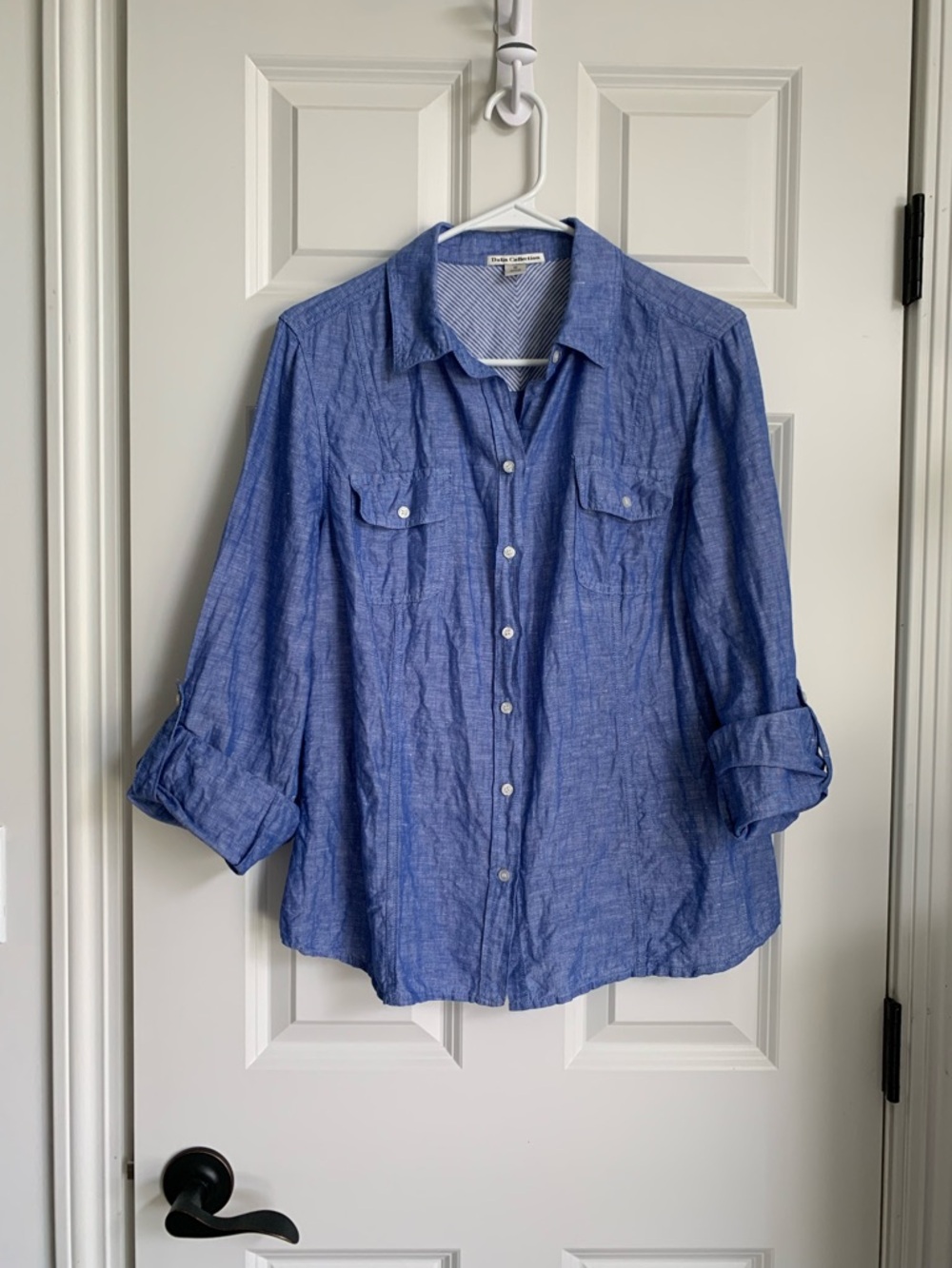 Linen Cotton Button-Down Shirt Lightweight